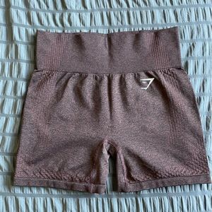 gymshark cherry brown vital seamless shorts - great condition!!